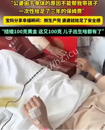 婆婆一次性给三年20万保姆费